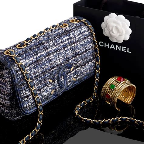 CHANEL Tweed Exterior Bags & Handbags for Women .